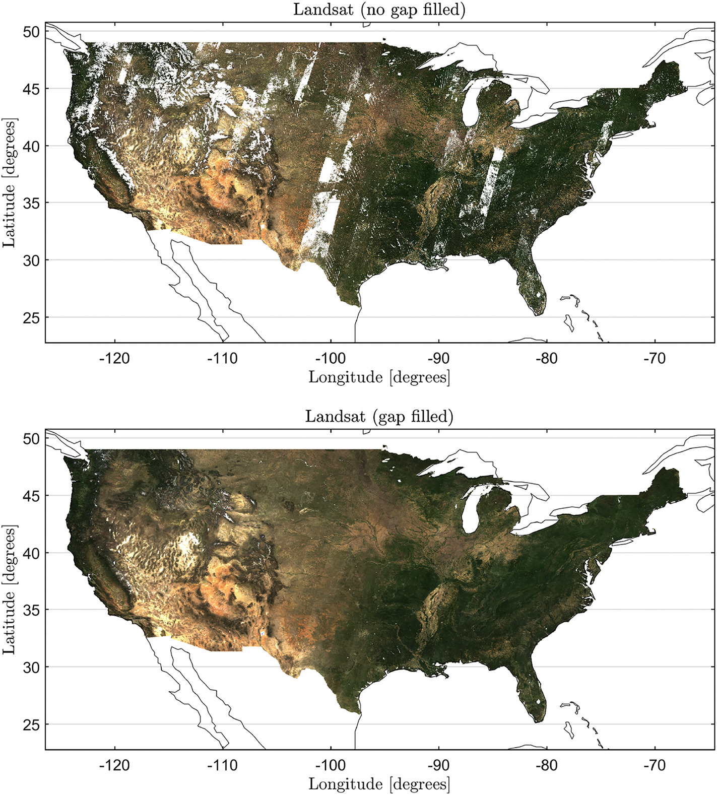 Image of the USA Landsat Gap-Filled Reflectances